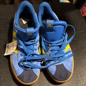 adidas  Royal Blue & Yellow Suede Sneakers